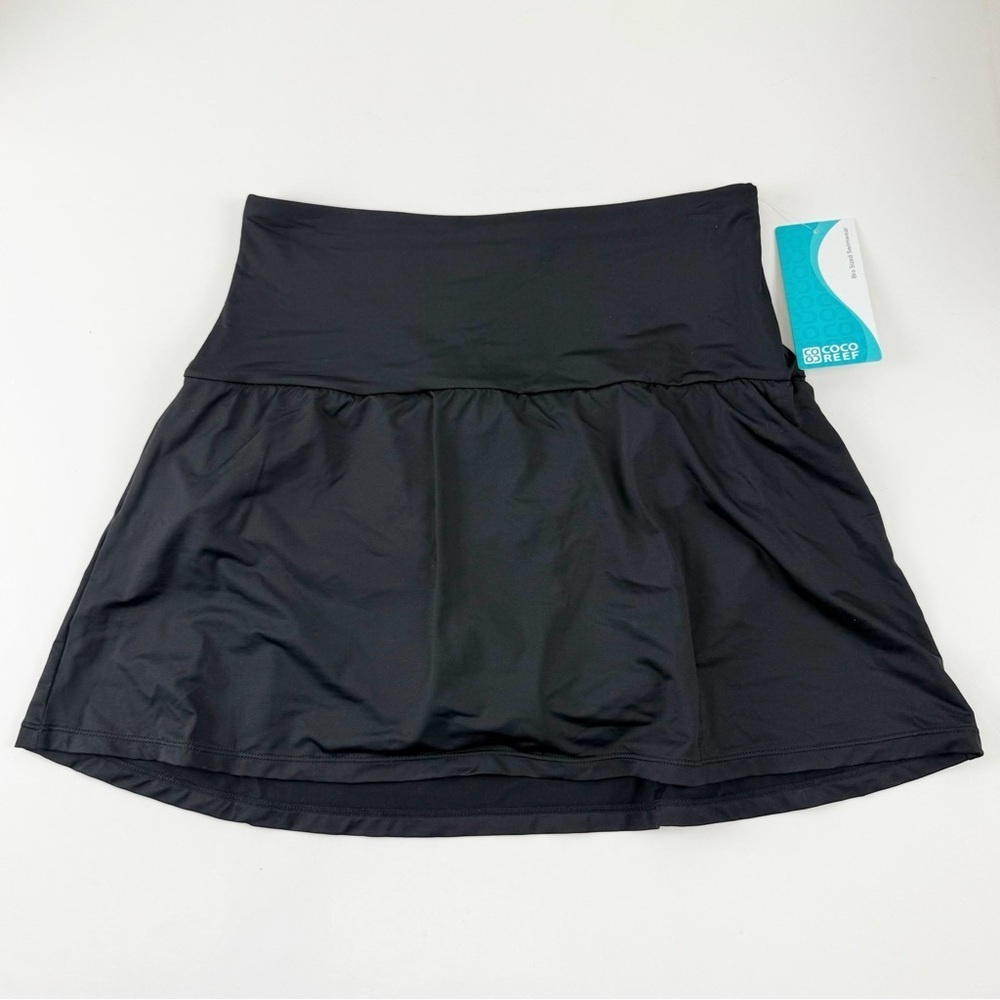 Coco Reef Swim Skirt Bottom Womens Size Medium Black Bikini Swim NWT